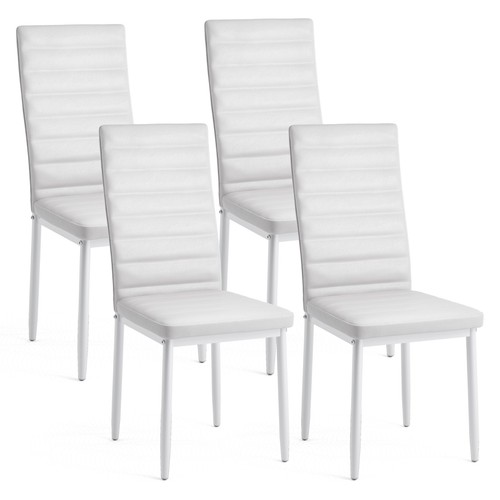 Dining chairs set white - dining, 4