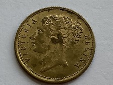 Victoria regina brass token - brass,