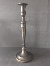 VINTAGE SINGLE TALL METAL ANTIQUE FINISH CANDLE STICK HOLDER