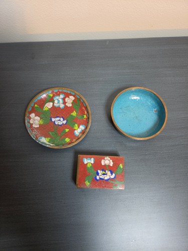 Vtg chinese cloisonne enamel - vtg,