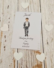 Personalised Thankyou for being our Pageboy card