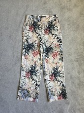 ZARA Floral Wide Leg Trousers