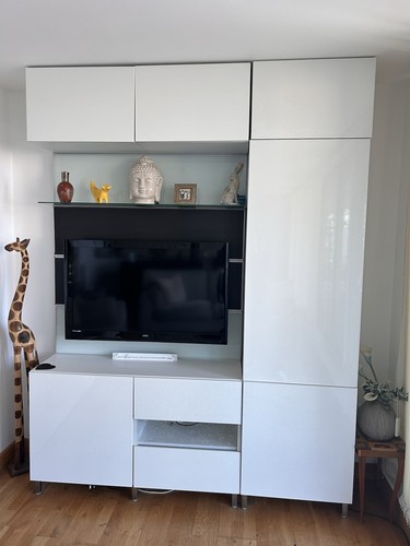 Ikea white gloss media - white,