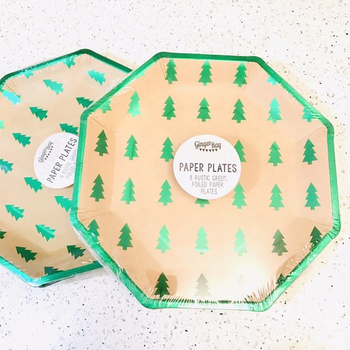 Green christmas tree foiled - christmas,