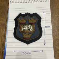 Oxford University Crest Bullion Wire Embroidered Badge