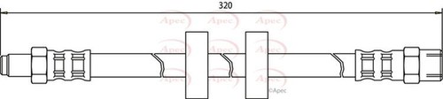 Apec brake hose front - apec,