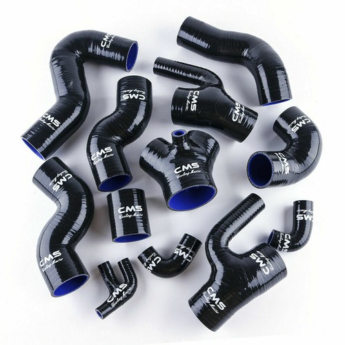 Black silicone intercooler - silicone,