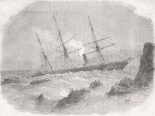 SHIPS. Wreck of Chilian ship