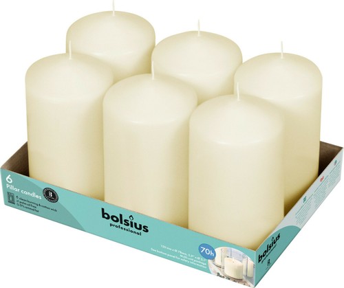 Bolsius pack ivory - ivory, pillar