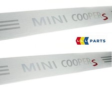 MINI NEW GENUINE R52 R53 R56 S MINI COOPER DOOR SILL ENTRY STRIP PAIR SET 2 PCS