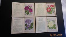 J WIX  - KENSITAS SILK FLOWERS  MEDIUM  SIZE - PRINTED BACKS - 1934