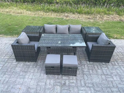 Fimous wicker rattan garden - pe,