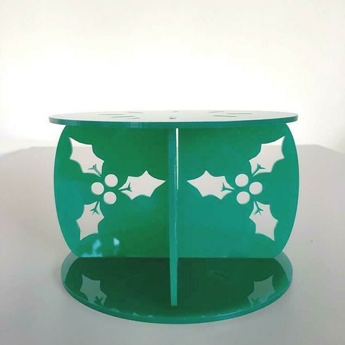 Holly design round - holly, cake
