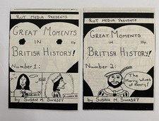 Great Moments in British History #1-2 (RUT Media 1980s UK Mini Comics Set) Rare