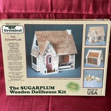 Greenleaf The Sugarplum Wooden Dollhouse Kit . Made In USA - Never Opened 1983