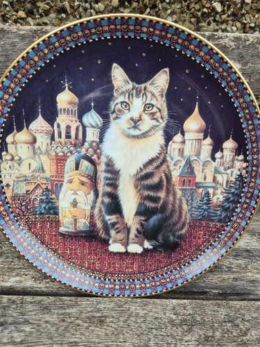 Danbury mint plate cats - mint,