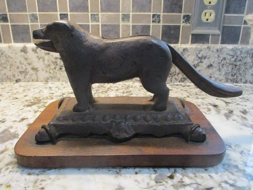 Antique vintage cast iron bull - antique,