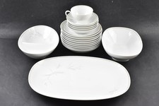 34 Piece Noritake Dinner Set " Windrift " Design, Includes Bowls, Jugs And More