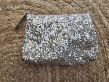 Gold Sequin Makeup Bag