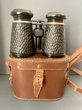 Vintage Field Binoculars with Leather Case – Mid 20th Century Retro Optics 
