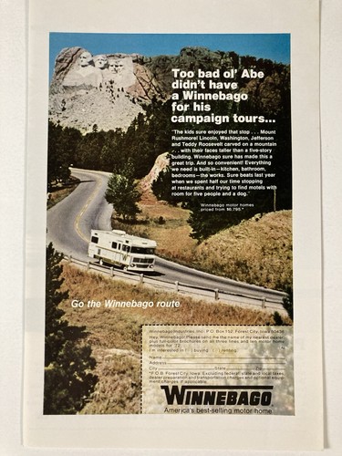 1973 winnebag motor home print - motor,