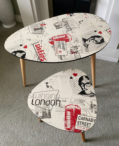Retro style decoupage - style,