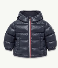 Kids Moncler Navy Coat 6-9