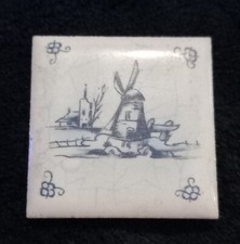 Miniature Tile Windmill Delft
