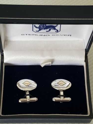 Solid silver cufflinks with - cufflinks,