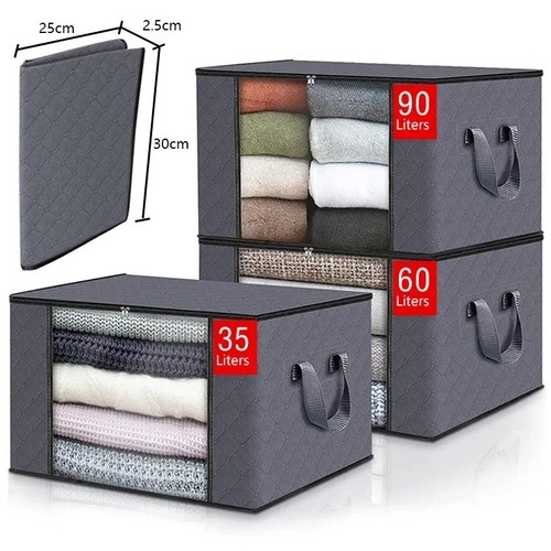 Foldable under bed storage - under,