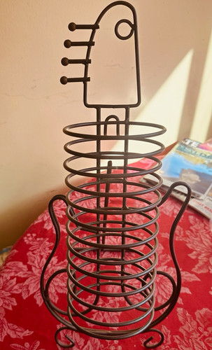 Vintage guitar shaped metal - guitar-shaped,
