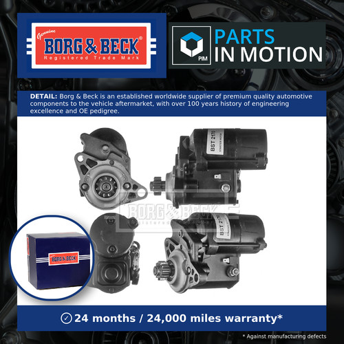 Starter motor fits - starter, mg