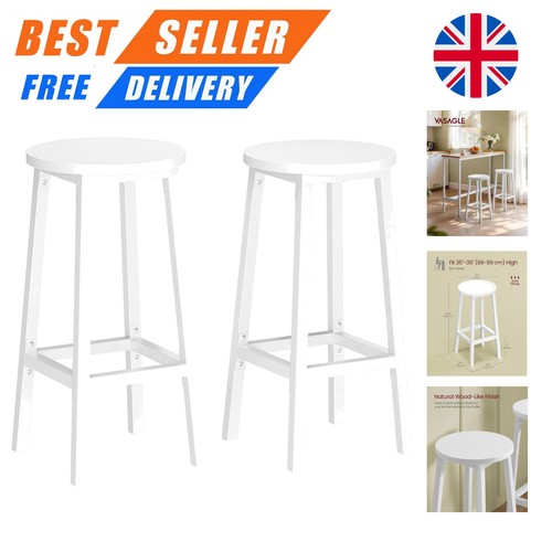 Sleek round bar stools - round,