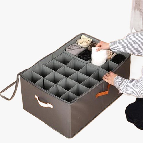 Fabric shoe storage box - fabric, fits