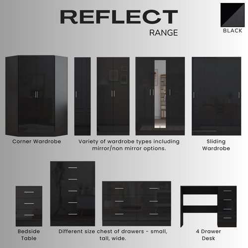 Reflect high gloss bedroom - high,