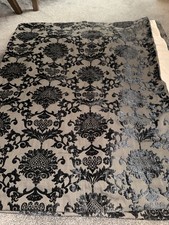 Black Damask Fully Lined