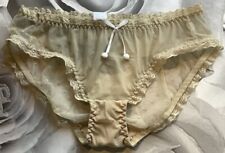 Woman’s CD TV sexy Sheer  knickers Panties Briefs underwear Size M 10/12