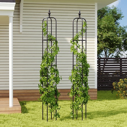 Tower framed garden trellis - tower,