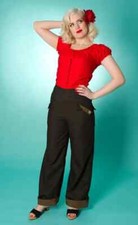 BROWN High Waist Trousers 8