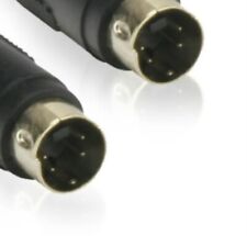 Masterplug 1m GOLD S-Video S Video Wire Lead Video Cable Laptop PC TV DVD VHS
