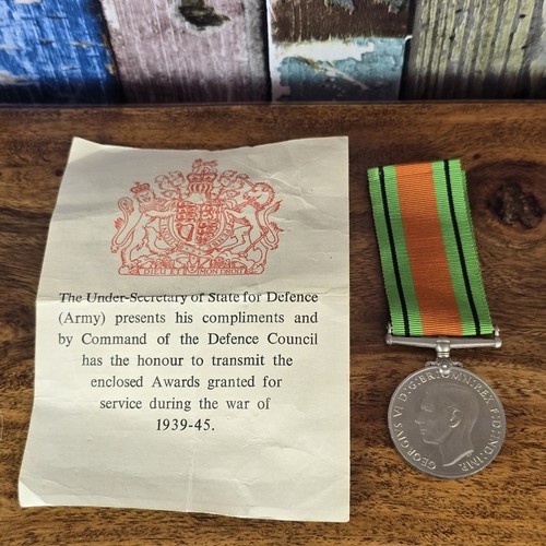 Ww2 british defence medal - medal, wwii