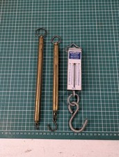 3x Vintage Brass SALTER Spring