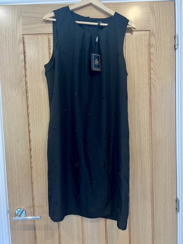 Next black mini dress beaded