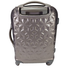 Samsonite Bronze Hard Case Hand Luggage 50x35x20 with Pattern