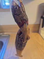 Hand-carved Wooden Fish Bass