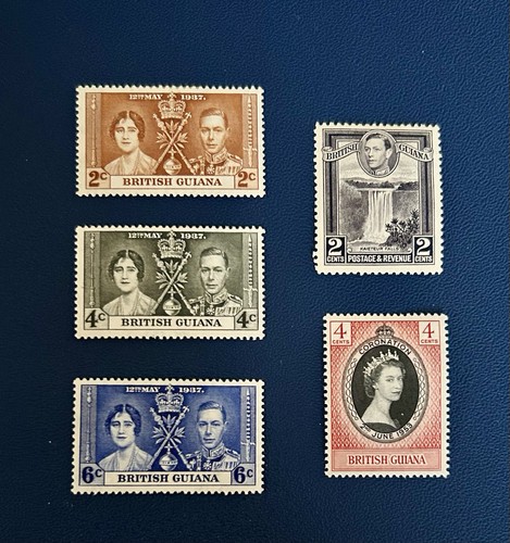 British guiana stamps mlh - guiana, xf