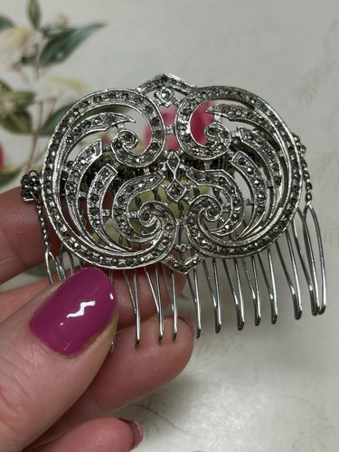 Art deco marcasite - deco, comb