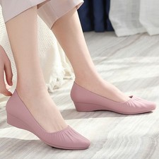 Women Wedge Low Heels Pumps