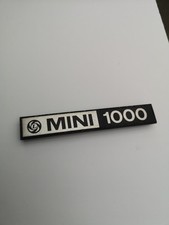 Classic Mini 1000 Boot Lid Badge.