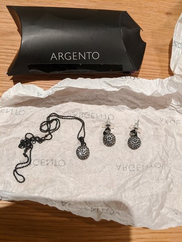 Argento necklace and - necklace, earrings